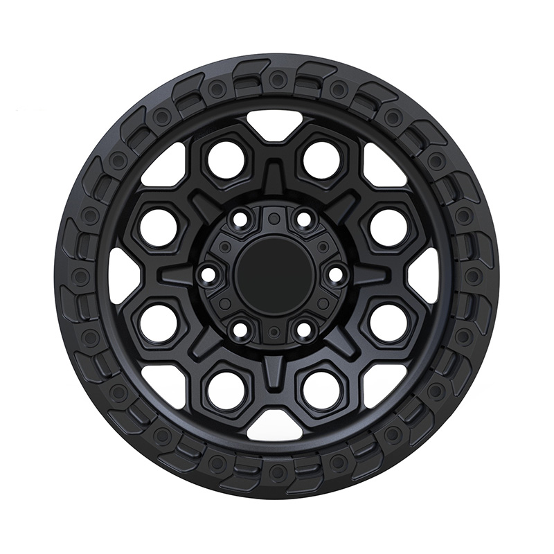 Rueda forjada todoterreno Zhenlun Beadlock negro mate para Toyota Land Cruiser